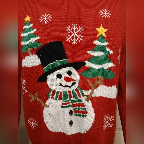 Snowman Christmas Sweater Small - Picture 2 of 3